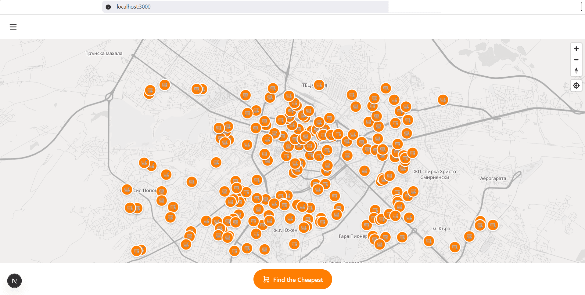 Kosto interactive map